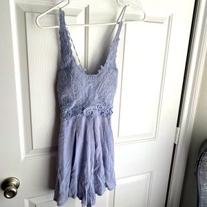 Boutique Tea n Rose Blue Romper